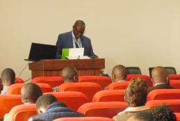 Prof. Nicholas Oguge from CASELAP giving welcoming remarks. Prof. Oguge co-chaired the Conference. 